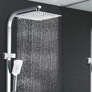 Cefit/WELS Shower Head Set Handheld Square High Pressure Chrome